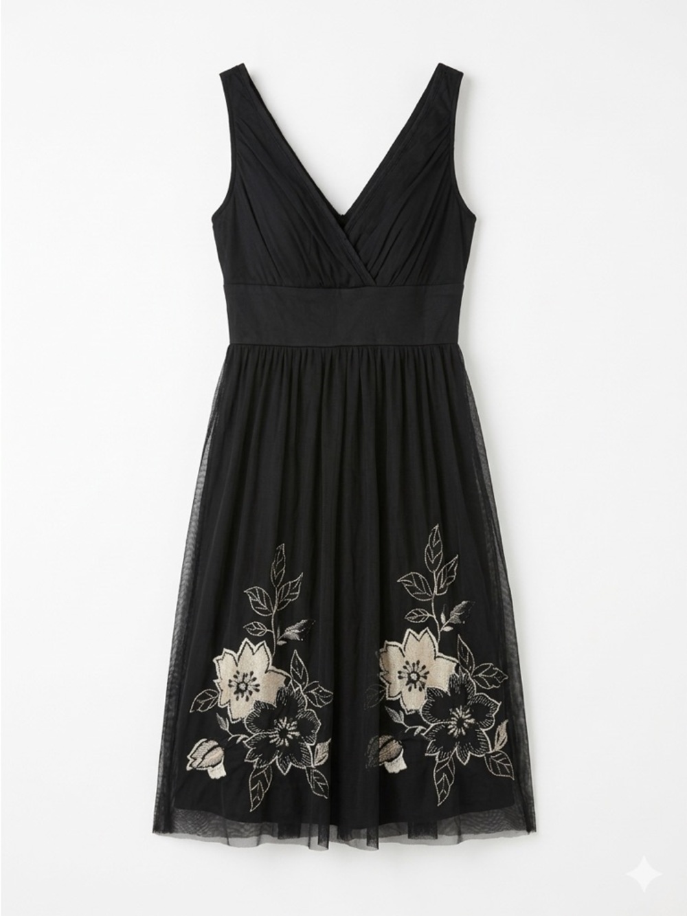 Fashion Spy black tulle semi formal dress small